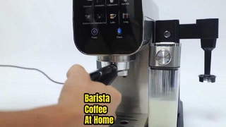 Máquina de café Expresso com tela sensível ao toque digital LED 1.6L tanque de água 20 bar