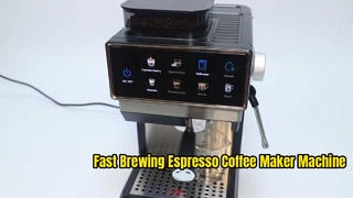 Máquina comercial de cafeteira expresso com bocal de leite | OEM de fácil operação de 20 barras