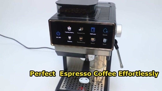 Máquina de café expresso comercial com moedor embutido | 20 Bar de alta pressão para café