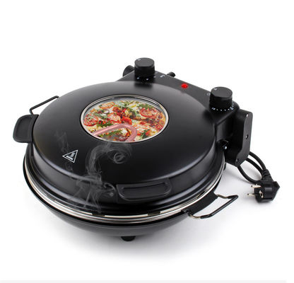 Fábrica de Ningbo 12 polegadas não-aderente Calzone Pizza Maker forno em Red Home Use Fast FunElectric Multi Pizza Maker
