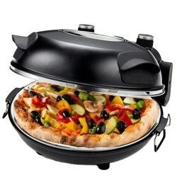 Pequeno aparelho de cozinha não pegajoso 12 polegadas máquina de fazer pizza para casa forno de pizza elétrico