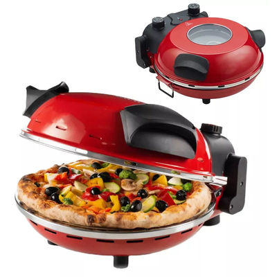 Pequeno aparelho de cozinha não pegajoso 12 polegadas máquina de fazer pizza para casa forno de pizza elétrico