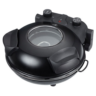 Pizza Maker Controle de temperatura ajustável com janela visível Pedra especial e panela de cozimento Forno de pizza crispy crispy