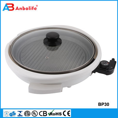 Skillet Elétrico By Culina 18/10 aço inoxidável, interior antiaderente, com tampa de vidro 12 polegadas Ptfe redondo pfoa livre caixa de lavagem de louça
