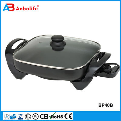 Grill e Griddle panela de pizza elétrica antiaderente panela de fritura panqueca
