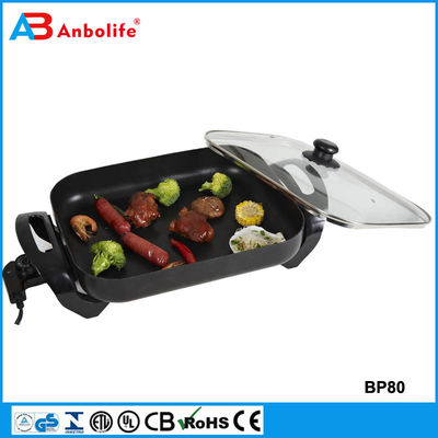 panela de cozimento de ferro fundido retangular bandeja de alimento de alumínio panela de cozimento de pizza antiaderente