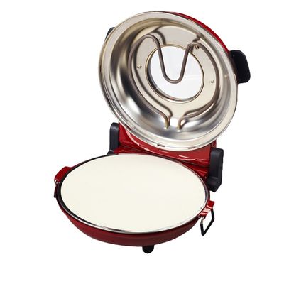 Anbolife rodada multi-fução móvel de uso doméstico frigideira de pizza e forno de pizza portátil ao ar livre máquina de fazer pizza elétrica