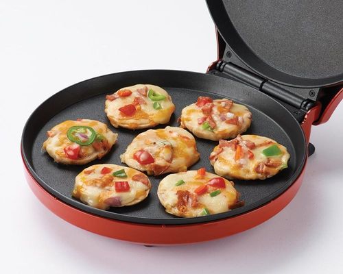 Nova máquina de pizza elétrica portátil de alta qualidade multifunção forno de sanduíche de pizza elétrico / frigideira de pizza