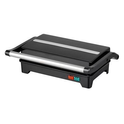 Grelha Elétrica de aço inoxidável Grill de sanduíche de pressão de panini com dispositivo inclinado