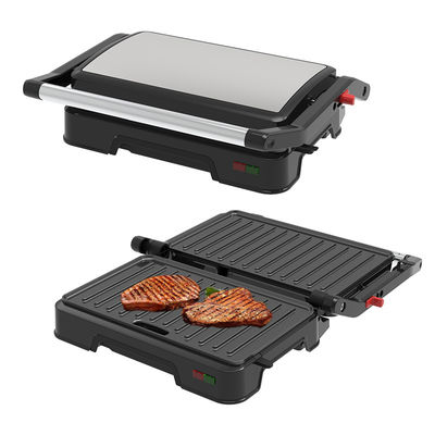 Panini Press Sandwich Maker Superfície não-aderente Quente duplo aço inoxidável Café da manhã Maker Grill de contato Queijo ovo Bife de bacon