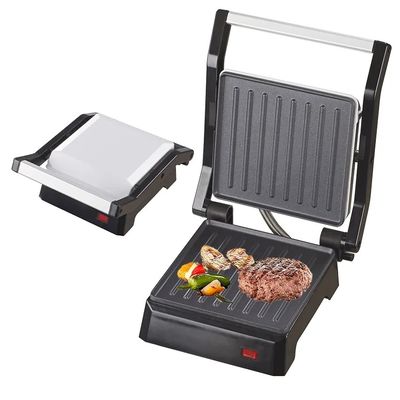 Panini Press Sandwich Maker Superfície não-aderente Quente duplo aço inoxidável Café da manhã Maker Grill de contato Queijo ovo Bife de bacon