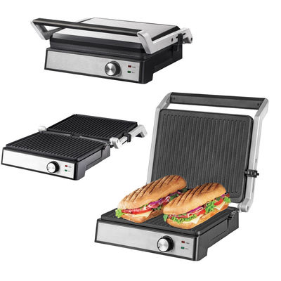 4 fatias Grill elétrico com placas desmontáveis fabricante de waffle Sandwich Panini Press Grill de contato 2200W placas intercambiáveis