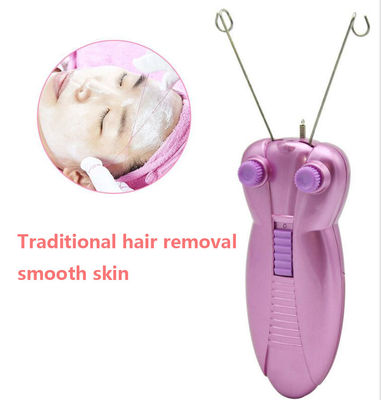 Lady Men Bee Electric Face Epilator Cordão de algodão Força solta Com Indicador Luz Remover de cabelo indolor