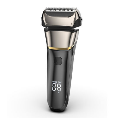 Razor elétrico de lâmina tripla para homens Barbeador de cabeça de folha