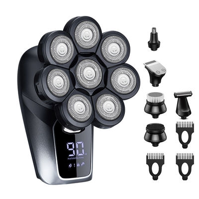 6 em 1 aparelho de barbear impermeável Kit de limpeza multifuncional Razor elétrico sem fio