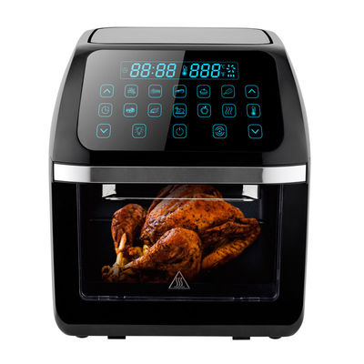 Forno de fritura de ar digital elétrico de 12L com 8 presets de cozimento Rotisserie Dehydrator Cozinha sem óleo Torradeira multifunção