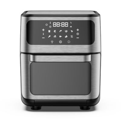 8L 12L 12L Pequena Torradeira Forno Aéreo Fritadora Forro de aço inoxidável