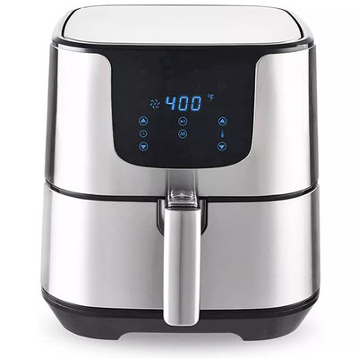 Fritador de ar de aço inoxidável livre de óleo forno de cozinha elétrico 5.5L 7L XL Digital 8 Presets Touch Screen