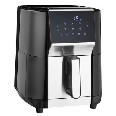 Fritador de ar de aço inoxidável livre de óleo forno de cozinha elétrico 5.5L 7L XL Digital 8 Presets Touch Screen