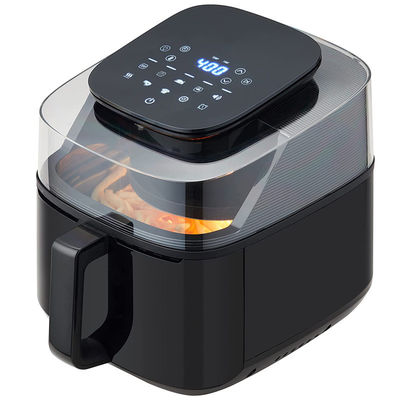 Tuya Wifi Elétrico 3.5L 4L 5.5L 6.5L 8L 9L Smart Glass Free Oil Deep Fryer