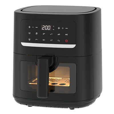 4.5L Fritadora de Ar Dupla Com 2 Cestas Veja Através da Janela de Vidro SYNC Cozinha Twin Drawer
