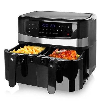Frigorífico de ar duplo inteligente sem óleo de cesto duplo 9L Digital 2400W