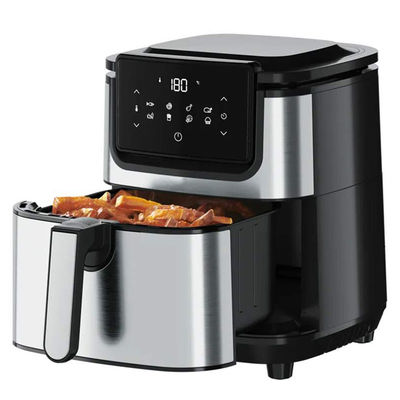 6L 7.7L com 8 presets Fritadora de ar digital sem óleo LED touch screen