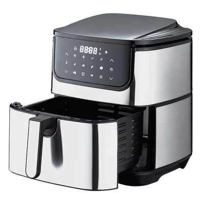 Fritadora Digital de Ar de 7L com 6 Acessórios Cozinha a Vapor Inteligente Rotisserie Fritadora de Ar