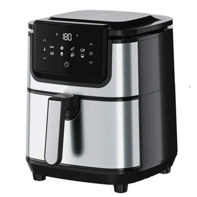 5.5L 6.5L 7L frigorífico de ar Pequenos aparelhos de cozinha Forno sem óleo Aço inoxidável Digital inteligente