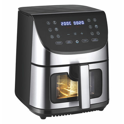 Fritadora de ar digital compacta e inteligente 6.5L 7L Vista Nova janela Freidora De Aire Elétrica Com Wifi