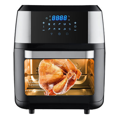 Fritadora de ar digital a vapor com tela digital máquina de grelhar frango rotisserie de aço inoxidável