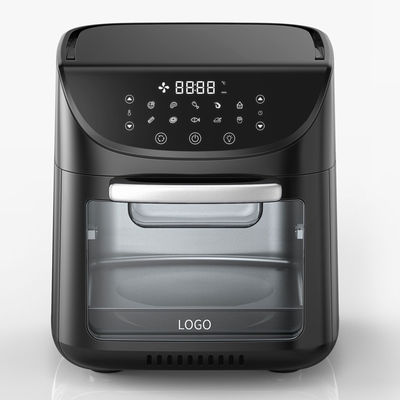 Frigorífico de ar digital de 1800W Frigorífico de ar quente Smart Touch Screen 12L Frigorífico de ar sem óleo Forno