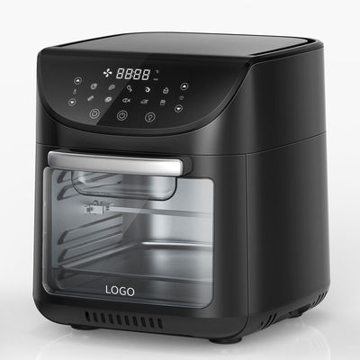 Frigorífico de ar digital de 1800W Frigorífico de ar quente Smart Touch Screen 12L Frigorífico de ar sem óleo Forno
