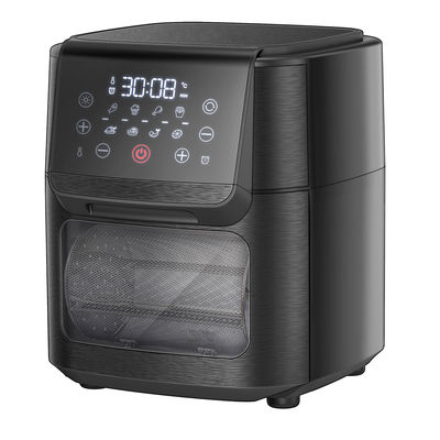 Frigorífico de ar digital de 1800W Frigorífico de ar quente Smart Touch Screen 12L Frigorífico de ar sem óleo Forno