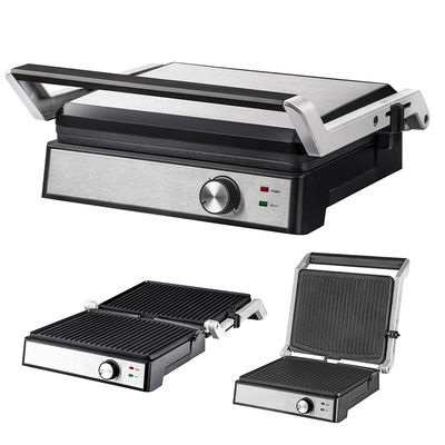 180 graus Full Open Non Stick Plate Removable Oil Tray Tostadora Elétrica Sandwich Maker