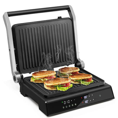 Grelha de Grelhado Panini Elétrica de 4 fatias com controle de temperatura e tempo