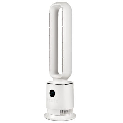 Ventilador de torre oscilante sem lâmina com controle remoto digital de três velocidades silencioso