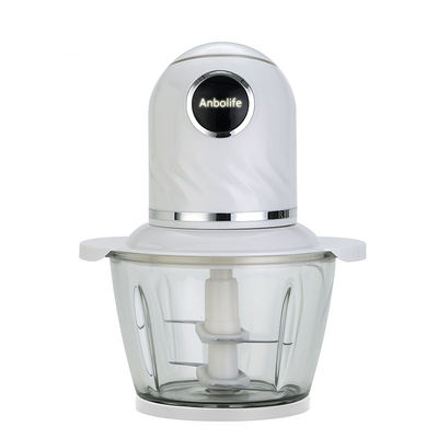 400W Blender Chopper Profissional 2L de aço inoxidável vidro moedor de carne elétrico