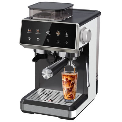 Máquina de café Espresso Elétrico Profissional Potente 15/20bar Pressão Bomba Cappuccino Latte Grinder Feito de Plástico Durável