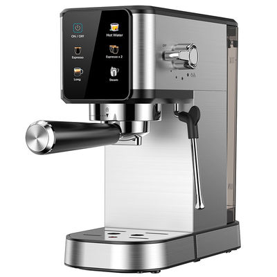 Automático Digital Home Termoblock Aquecimento Expresso Cafeteira a vapor Máquina de café Espresso Italiano portátil inteligente