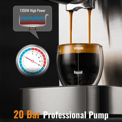20 Bar Italian Espresso Maker Smart Coffee Makers Cappuccino Máquina de café Espresso totalmente automática com leite
