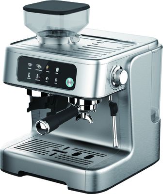 Máquina de expresso italiano de 20 bar Casca de aço inoxidável escovado