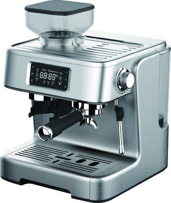Máquina de expresso italiano de 20 bar Casca de aço inoxidável escovado