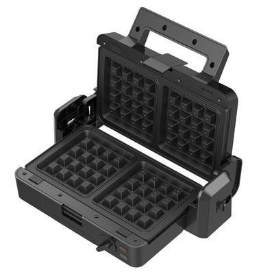 Grelha de contato desmontável de 1200W 3 placas 105 180 graus temperatura aberta ajustar botão elétrico PTFE antiaderente para churrasco doméstico