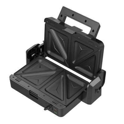 Grelha de contato desmontável de 1200W 3 placas 105 180 graus temperatura aberta ajustar botão elétrico PTFE antiaderente para churrasco doméstico