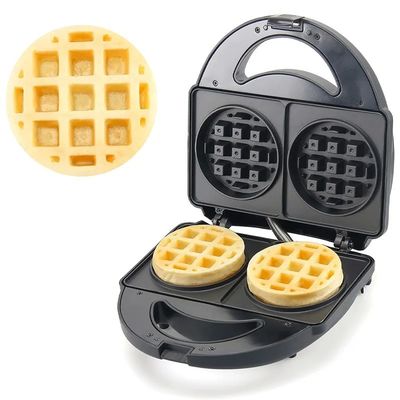 2 fatias 850W Mini Waffle Maker Machine Multi Shape