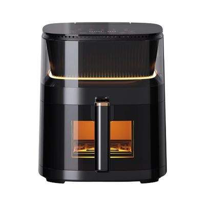 5L de aço inoxidável Digital Touch Air Fryer Forno Pequeno Smart Quadrado saudável Electric Air Fryer Para Domicílio