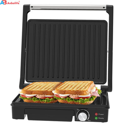 Grelha sem fumo Bbq Grill elétrico aparelho de cozinha doméstico desmontável 4/6 fatias Panini Maker