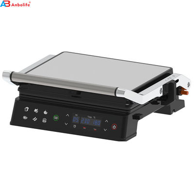 Grelha sem fumo Bbq Grill elétrico aparelho de cozinha doméstico desmontável 4/6 fatias Panini Maker