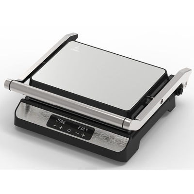2000W Elétrico Digital Big Contact Grill Grill Sem Fumo Aparelho de cozinha doméstico Desmontável 4/6 Slice Panini Maker